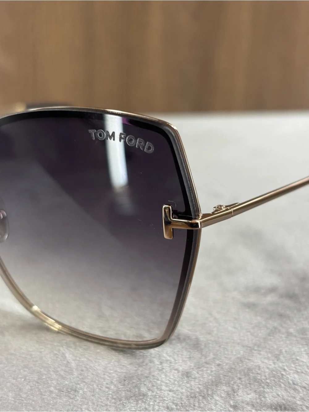 Tom Ford Nickie-02 TF1107 28B Sunglasses 62-16-140 Gold Gradient New